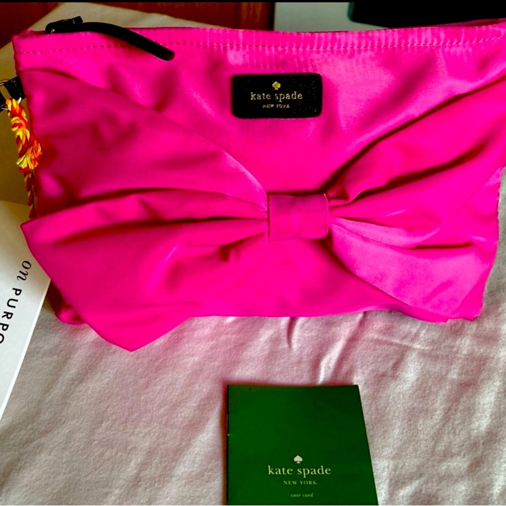 Kate Spade Pink Clutch with Bow
